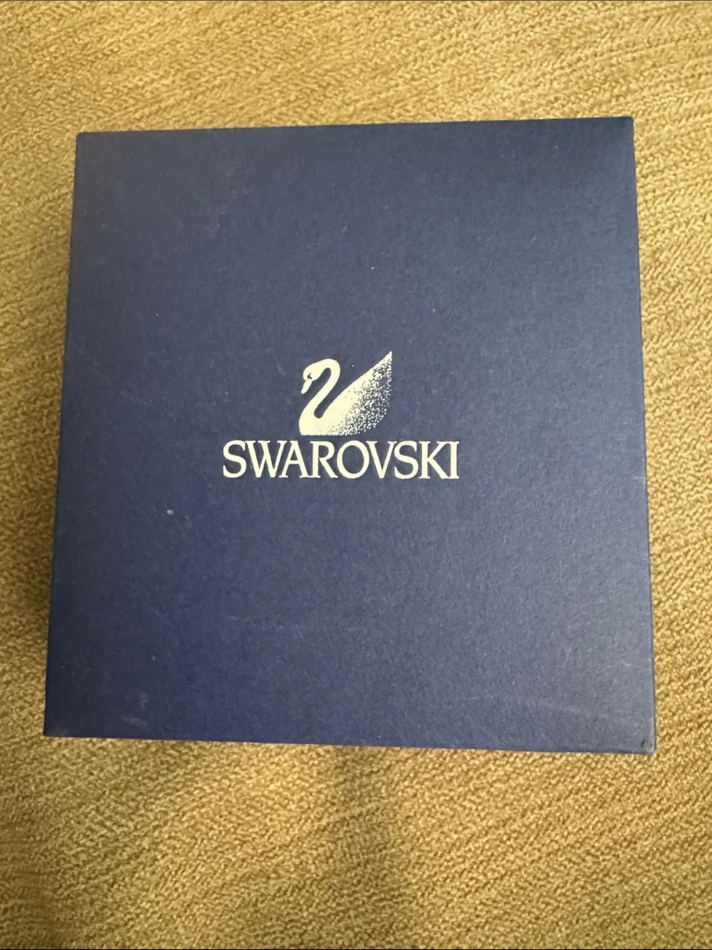 Swarovski Navy Blue Box with Silver Logo